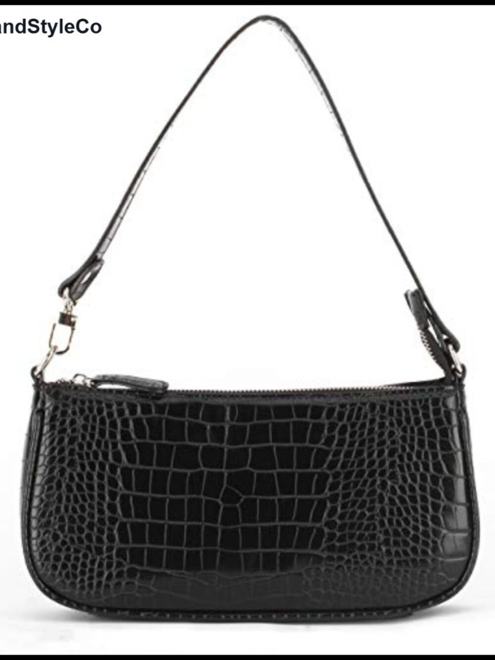 Crocodile Effect Retro Faux Leather Clutch Shoulder Purse Handbag